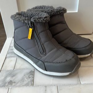Gray boots